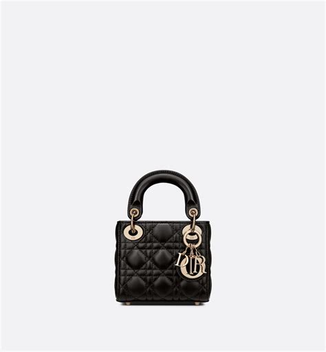 micro bag lady dior|lady dior bag mini black.